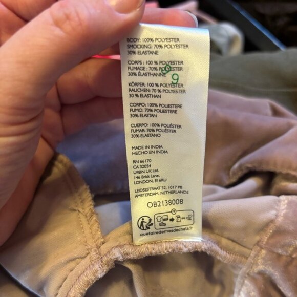 NWOT Free People Farrier Velvet Mini Dress sz L - Picture 4 of 7